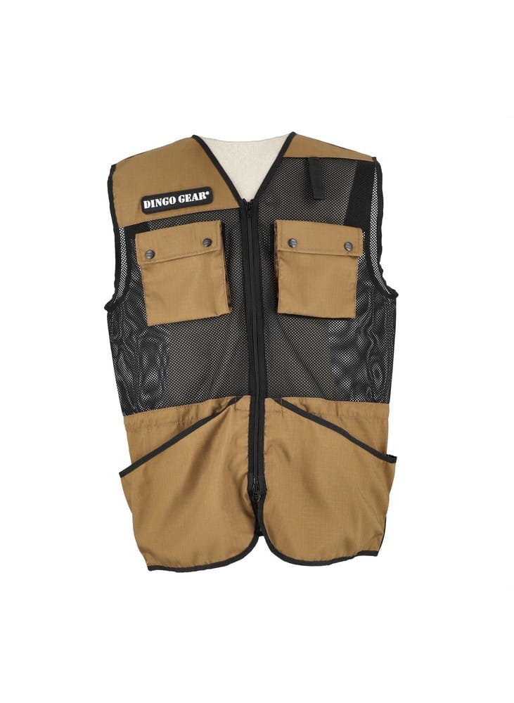Dingo Gear Summer Vest - Coyote Brown - Front View