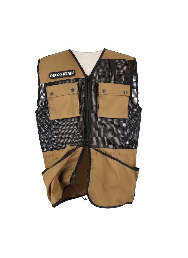 Dingo Gear Summer Vest - Coyote Brown - Zip Up