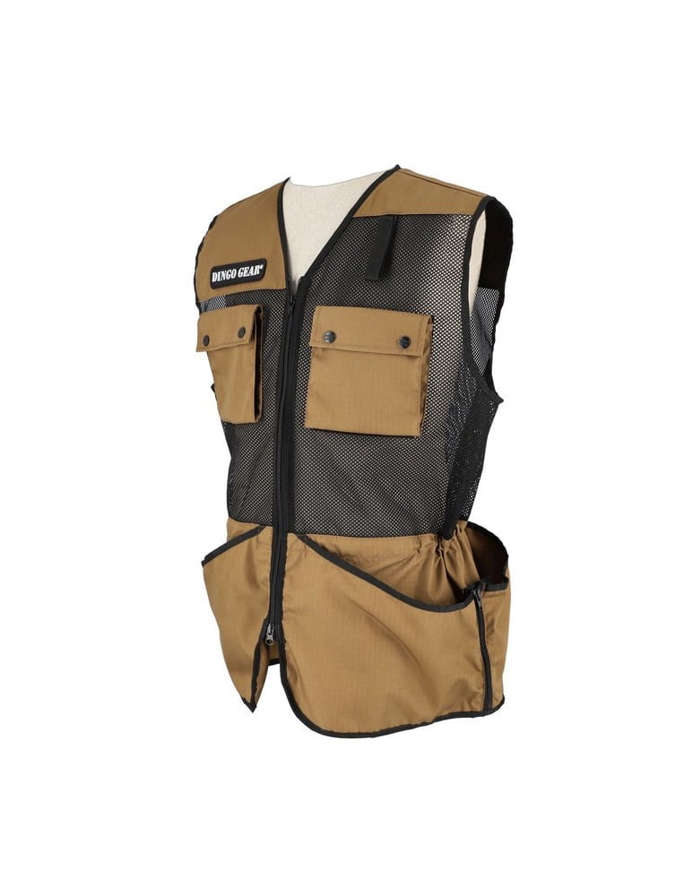 Dingo Gear Summer Vest - Coyote Brown - Front Left View