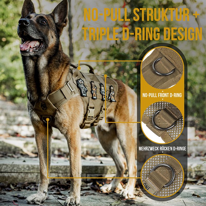 AIRE MESH COYOTE BROWN: No Pull & D-Ring