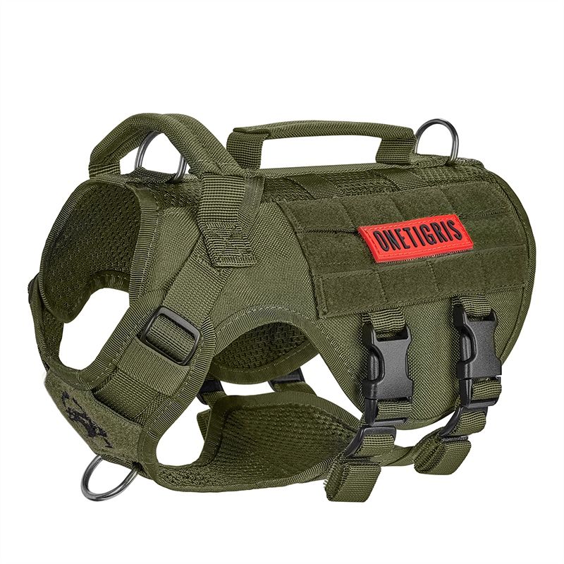 OneTigris AIRE Mesh Dog Harness - Ranger Green - XS