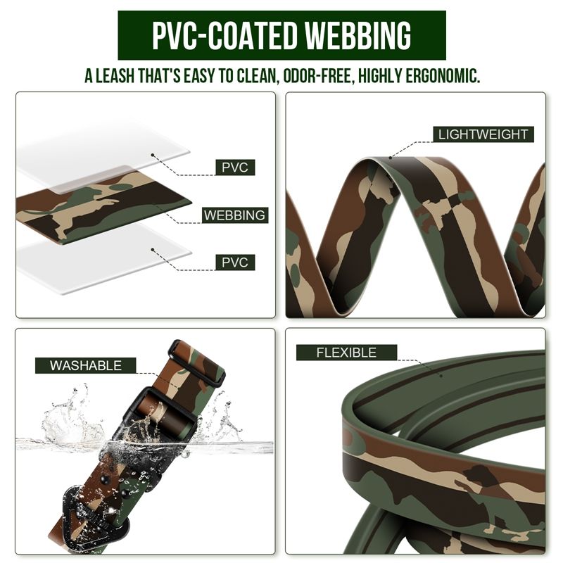 OneTigris JUNGLE Dog Collar: Coating Webbing