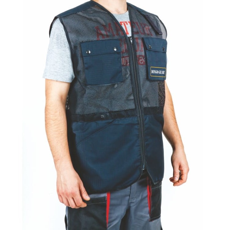 Dingo Gear Summer Vest - Black - Front Right View