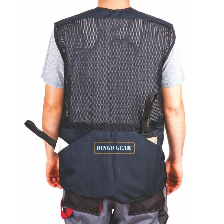 Dingo Gear Summer Vest - Black - Back View