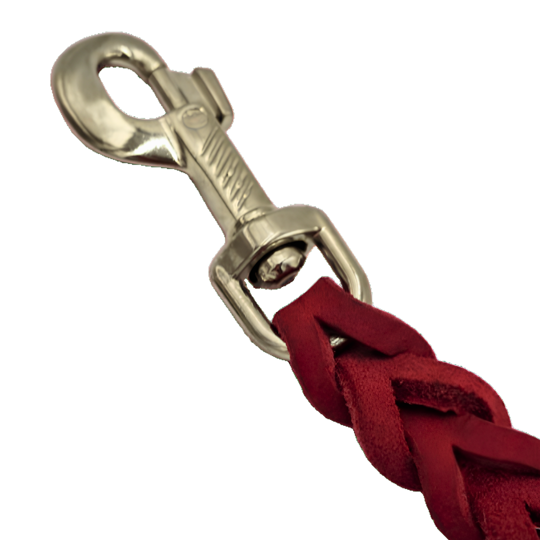 Fettleder Leash with Chrome Hook - Image 2
