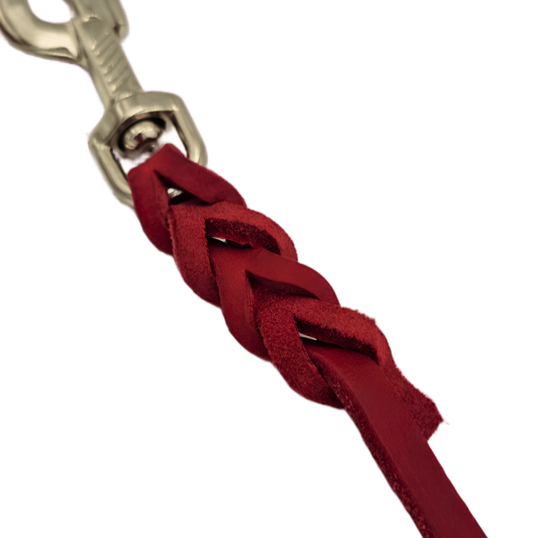 Fettleder Leash with Chrome Hook - Image 3