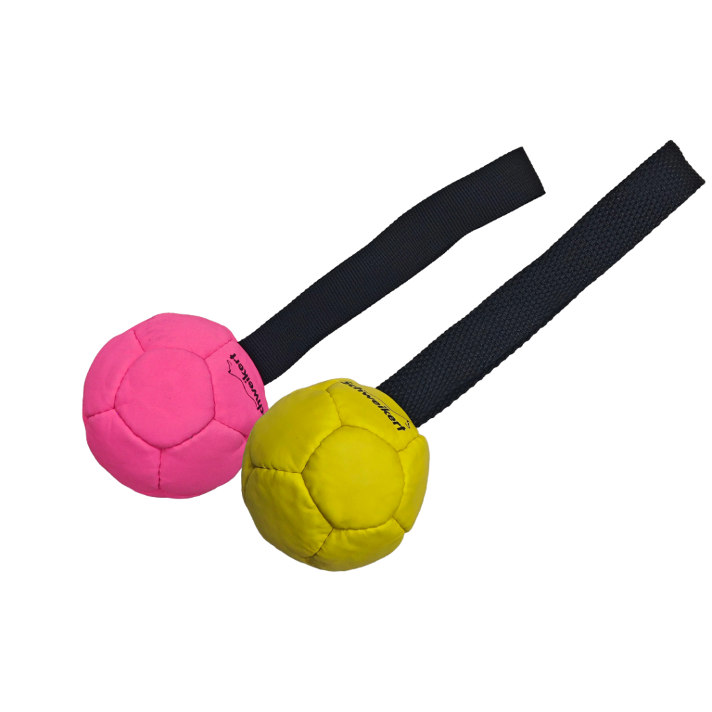 Leatherball With Handle, 8cm, Silicon